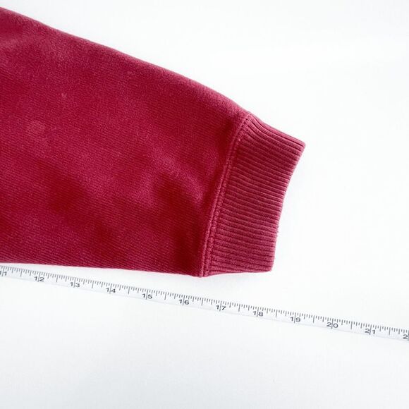 Tommy Bahama Mens Sweater Quarter Zip Pullover Long Sleeve Burgundy Medium - Picture 5 of 8